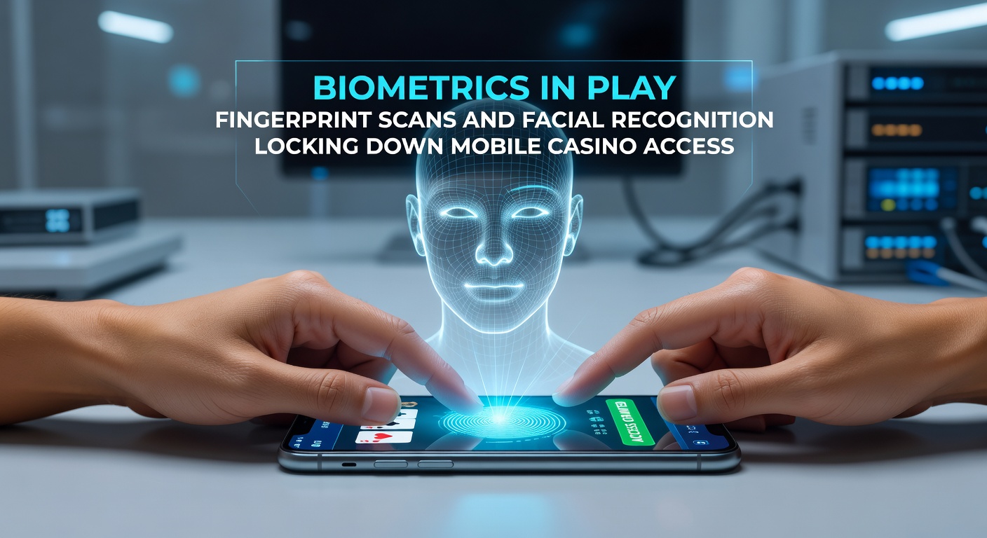 Close-up of facial recognition activation on a mobile device during a casino app session, showing liveness detection and secure access confirmation