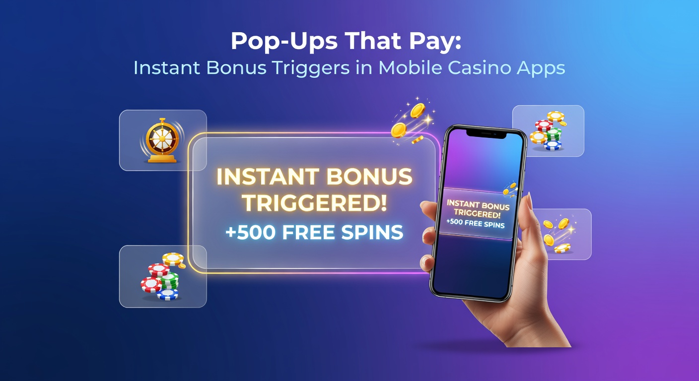 Screenshot of a mobile casino app displaying an instant bonus pop-up offer after reaching a play milestone, featuring free spins and cash rewards